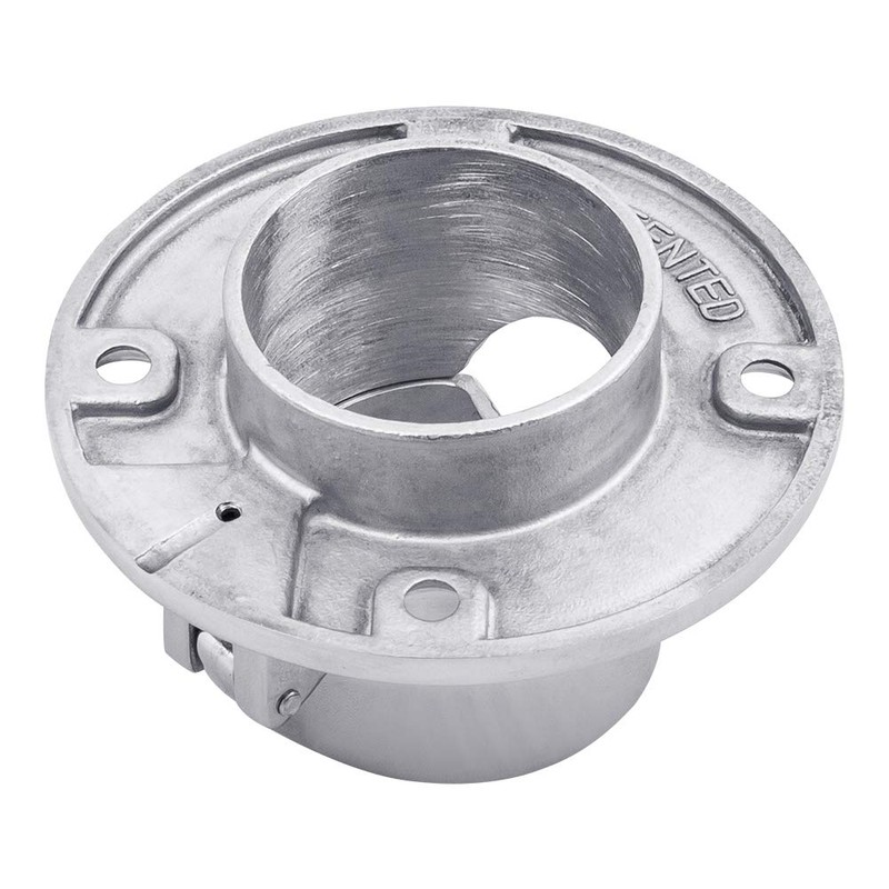 White Water AS7520S Stainless Hinged Round Chain/Rope Deck Pipe