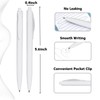 Wiaziert BallPoint Pens, 50 Pack (BLACK Ink),Bulk Pens, White Barrel,Click