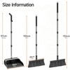 Spreezy Broom with Dustpan Combo Set, 52" Long Handle Standing