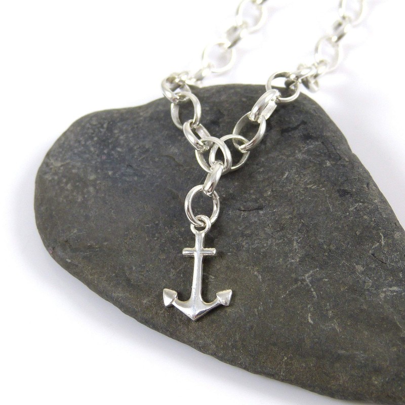 Sterling Silver Anchor Bracelet - Gift Boxed