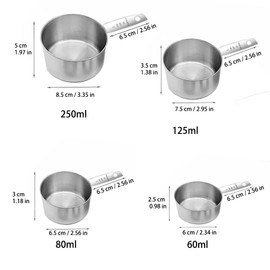 Measuring Cups and Spoons Set, 12 Pcs Stainless Steel Measuring Spoon and Cup Measurements Set for Baking, Cooking,Kitchen (Cups and Spoons)