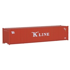Walthers SceneMaster HO Scale Model of K-Line (Red, White) 40' Corrugated Container,949-8153
