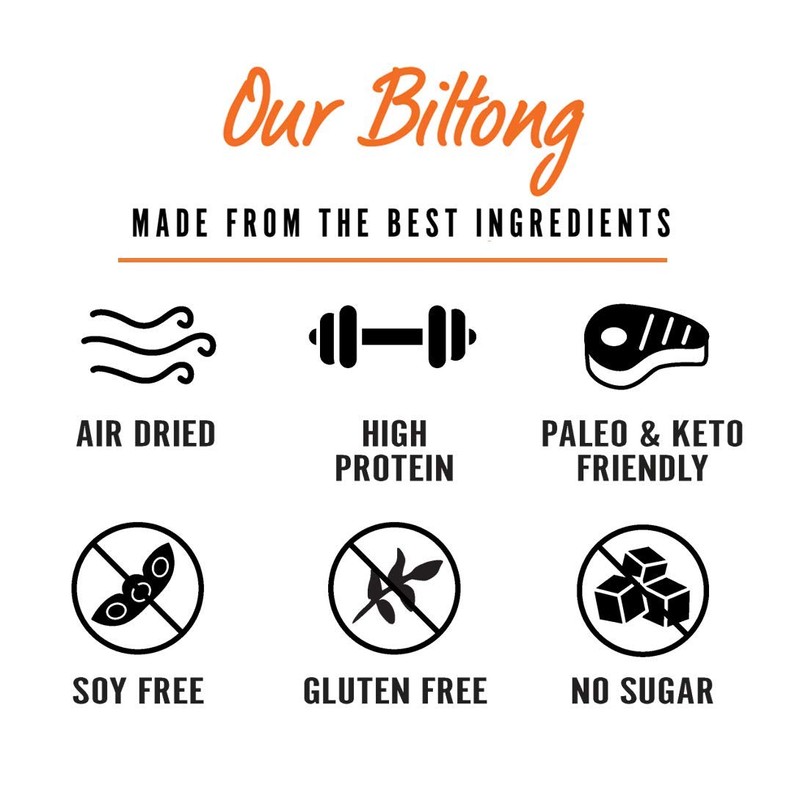 Original Kalahari Biltong, Air-Dried Thinly Sliced Beef, 2oz (Pack of
