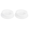 sourcing map 2Pcs White Plug Holes, Waterproof Rubber Button Plug