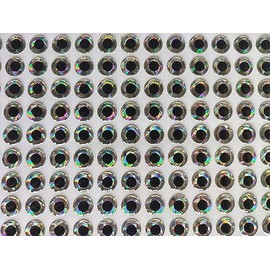 JJLFresheners 6mm 310Pcs Silver 3D Soft Holographic Fishing Lure Jig Fly Tying Material Craft Doll DIY Eyes