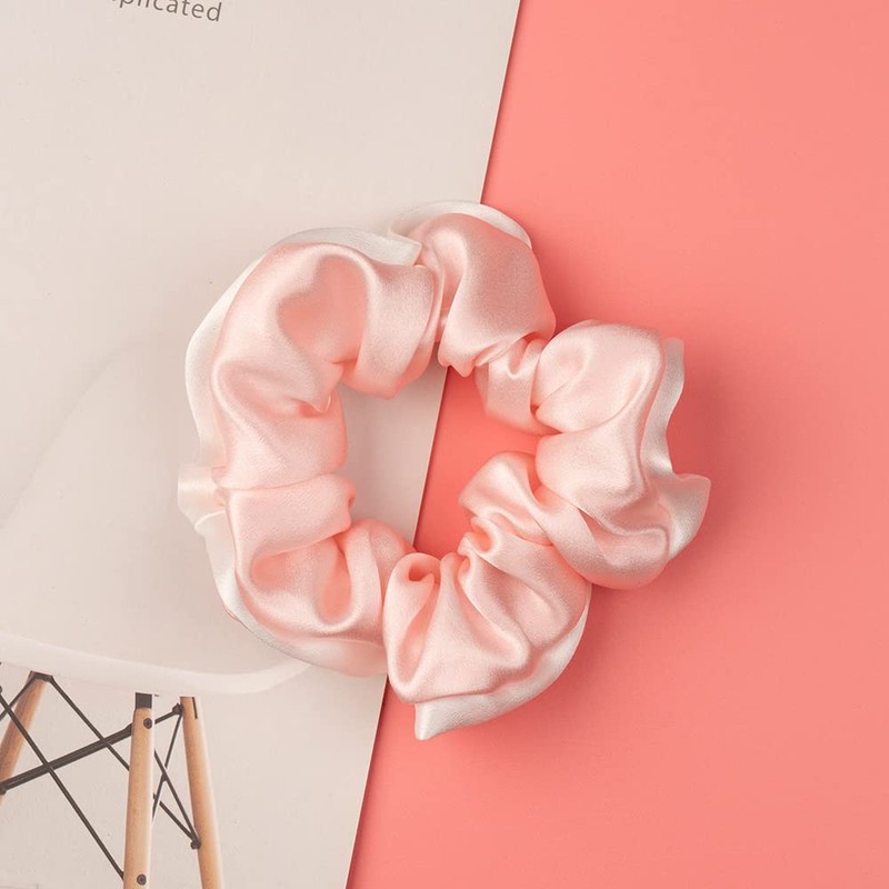 Silmer Scrunchies De Seda Para Cabello Cabello Rizado 100% Morera