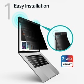 Sview Magnetic Privacy Screen Filter For Macbook Pro 16 inch, Privacy Screen Protector, Anti-Blue Light, Anti-Glare Screen Filter, Compatible with Macbook Pro 16 inch (M1/M2/M3)