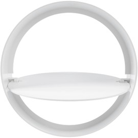 - 4" inch Plastic Inline Backdraft Damper. Connect Exhaust or Bathroom air Dryer and ducting with Backdraft Damper. HVAC. Heating. Cooling. Kitchen and Bathroom Applications.