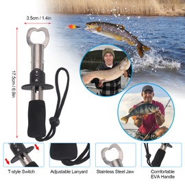 Fishing Tool Kit Fishing Hook Remover Tool Fish Lip Gripper Digital Fish Scale Fishing Pliers with Fishing Lures Baits Tackle