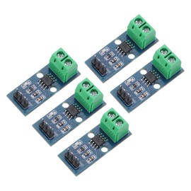 sourcing map 5pcs ACS712 Current Sensor Module 20A Range Hall Effect Current Sensor Current Measuring AC/DC for Detecting Current