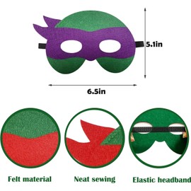 Jiahuade Animal Masks for Children, Pack of 12 Felt Animal Masks, Children's Mask Role Play Mask, Animal Mask, Reusable, Felt Mask, Suitable for Birthday Parties, Jungle Party Decoration, Cosplay