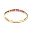 Old English Jewellers 9ct Yellow Gold Ruby Eternity Band Ring