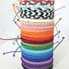 Pandahall 260 Meters/Roll 1mm Flat Waxed Polyester Cord Thread DIY