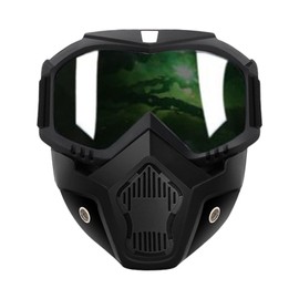 Riding Goggles - Motorcycle Helmet Riding Goggles Glasses,Windproof Anti-Fog Motocross Eyewear Vintage Welding Glasses for Bike Motorbike Driving