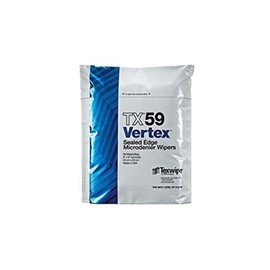 Texwipe TX59 - Vertex Dry Wipers, 9' x 9', 10 Bags/Case