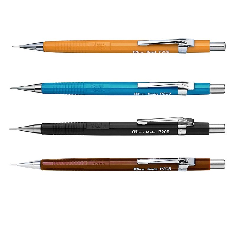 Pentel P200 Series Mechanical Pencil - Automatic, Drafting Pencil Refillable