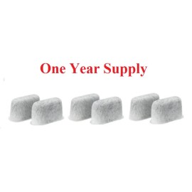 Gold Tone Charcoal Water Filters For Cuisinart Coffee makers - 6 Pieces