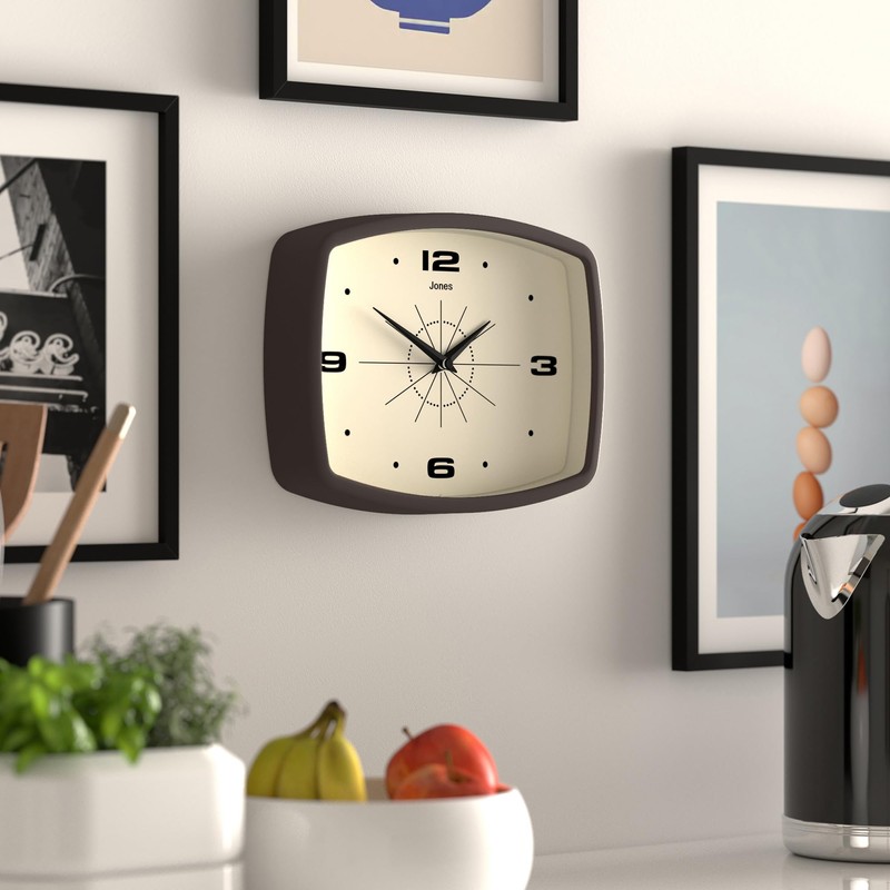 Jones Clocks® Movie wall clock | Retro rectangular clock |
