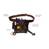 LAUTUS Top/Full Grain Leather Tool Pouch Bag | Electrician/Contractor, Electric