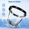 Full Face Shield, Clear Full Face Protective Shield, Reusable Anti-Fog