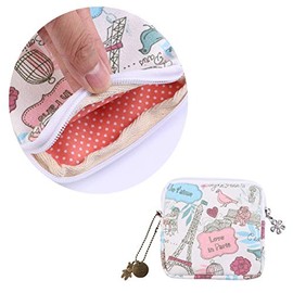 Healifty Bolsa De Almacenamiento De Toallas Con Cremallera Organizador Compacto Para Tampón Y Higiénicas Ideal Para Viajes Y Uso Diario