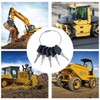 5pcs Ignition Key Set Replacement Ignition Key Kit for Excavator