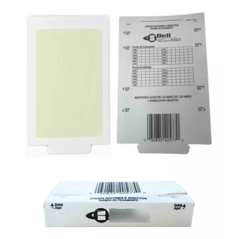 Trapper Max Trampa Para Ratones Efectiva Trampa Adhesiva Cucarachas 15pz