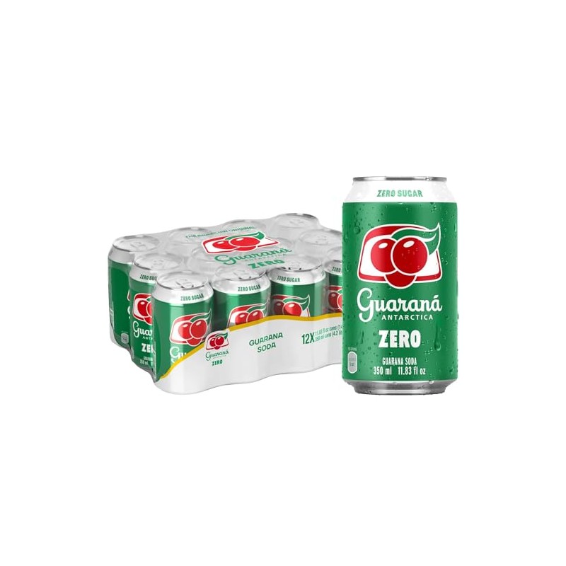 GUARANA ANTARTICA DIET SODA 12oz. - 12 pack.