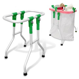 NiftYard Trash Bag Holder, 13 Gallon Plastic Bag Capacity, Works on Slopes, Foldable, Outdoor Trash Bag Holder Stand, Camping, Picnics, RV Travel, Parties, House & Yard Cleanup, Gardening