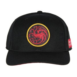 House of The Dragon Hat for Men Game of Thrones: House of The Dragon Targaryen Adult Snapback Cap Black
