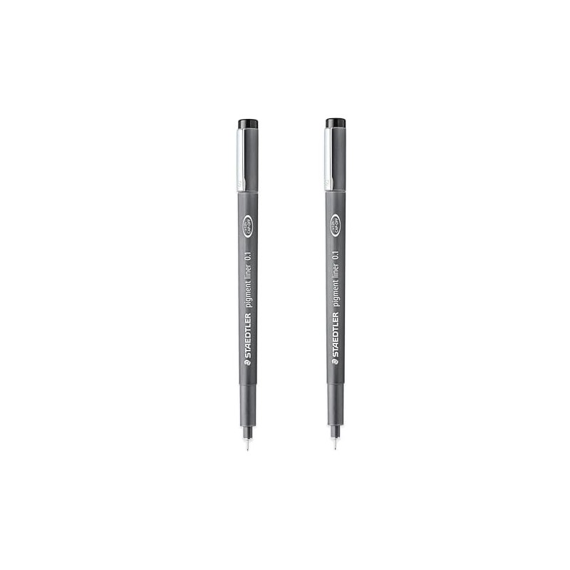 STAEDTLER 308 Pigment Liner Fineliner Pen - 0.1mm - Black