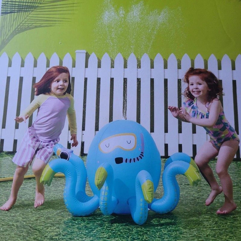 Sun Squad GIANT SEA OCTOPUS CREATURE SPRINKLER INFLATABLE OUTDOOR WATER