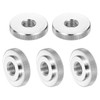 sourcing map 5Pcs M10 Knurled Thumb Nuts, 304 Stainless Steel