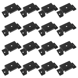 16Pcs Heavy Duty Steel Trailer Pocket Brackets for 2'' x 4'' Lumber, Flatbed & Box Trailers
