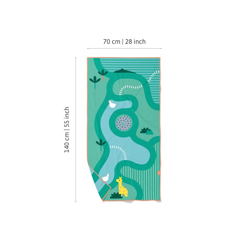 Quut Beach / Pool Towel for Kids with Game -