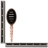 Francfranc Siv Bent Oval Hairbrush Shiny Pink Gold