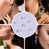 400PCS Earrings Backs Rubber Earring Backs Replacements, Soft Clear Earing