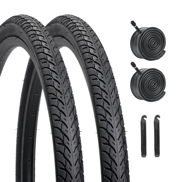 26 Inch Bike Tires Replacement Kits 2 Pack, HUIOK 26X1.75