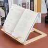 Wooden Book Stand Adjustable Book Holder Reading Stand Recipe Cookbook