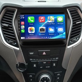 9" Car Radio for Hyundai Santa Fe IX45 2013 2014 2015 2016 2017 Wireless CarPlay Android Auto [2+32G] Bluetooth Screen with FM GPS RDS Backup Camera