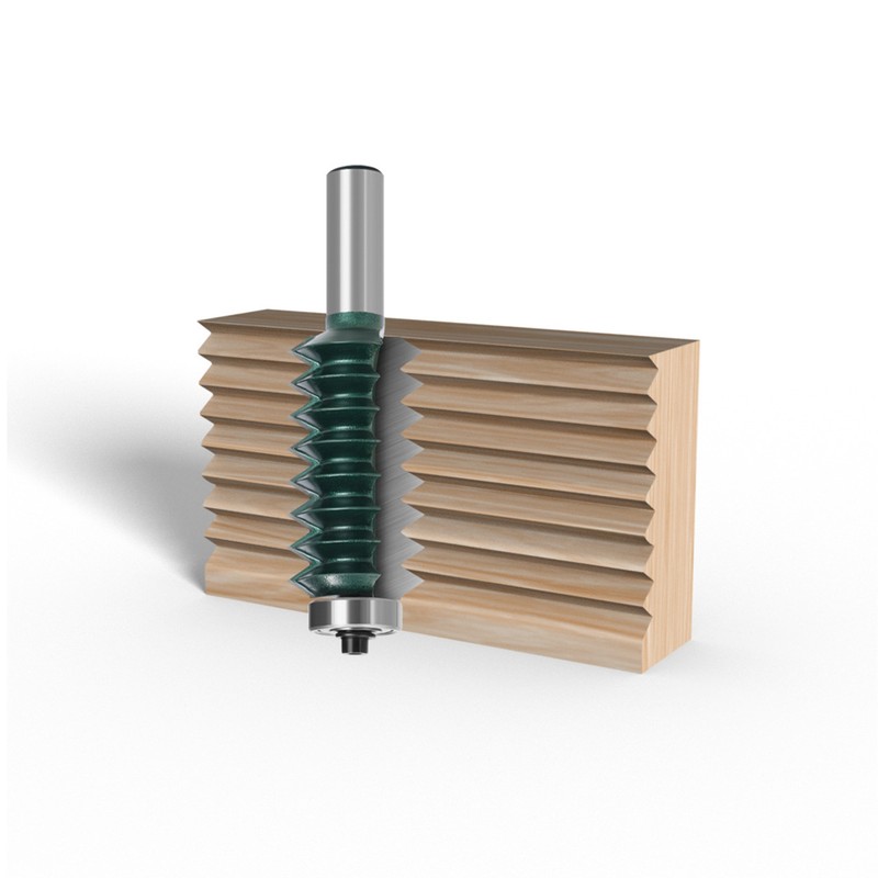 Multi Tooth Router Bit 12mm Shank Carbide Line Type Wood