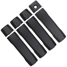 APPERFiT Exterior Door Handles Matte Black Compatible with Nissan Titan 2004-2020 Front & Rear Door Panels, Left Driver & Right Passenger Side Replaces 80640-7S200 80646-9FU0A