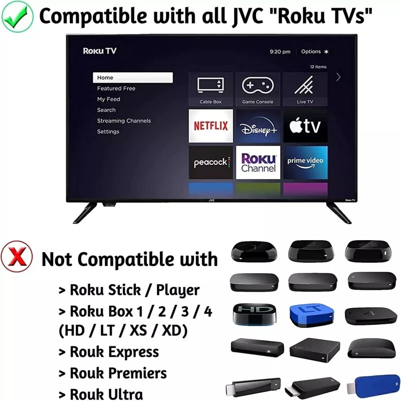 For Hisense QTY 5 Original Hisense Roku TV Remote Control