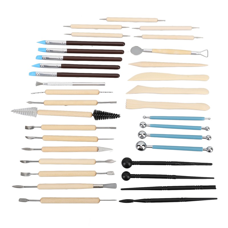 36Pcs Pottery Clay Sculpting Tools Kit Set Ceramic Carving Sculpting