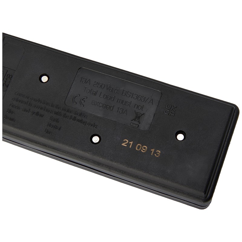 PRO ELEC PRO ELEC PELB1737 2 Gang Extension Lead Black,