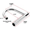 ZUKAM Metal Resistance Band Handles Pull Up Handle with Grip