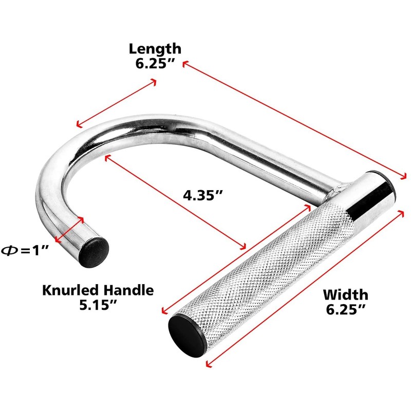 ZUKAM Metal Resistance Band Handles Pull Up Handle with Grip