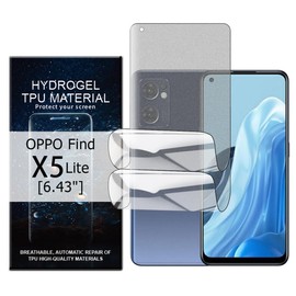 Glcrrpu 2 Pack Matte TPU Screen Protector for OPPO Find X5 Lite[6.43inch],Hydrogel Film Anti-Glare Screen Protector,Display Anti-Glare,Anti-Fingerprint,Anti-Scratch