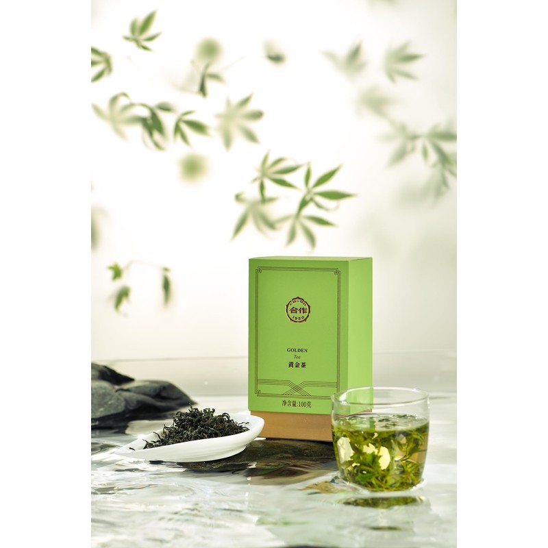 Hezuo Golden Green Tea Loose Leaf - Refreshing & Aromatic