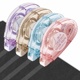 Glue Tape for Scrapbooking, Scrapbook Tape 4 Pcs, Double Sided Tape Roller for Crafts, 26 Ft x 0.31 In Tape Runner, Junk Journal Supplies, Scrapbook Supplies & Craft, Photo, Tape for Gift Wrapping.